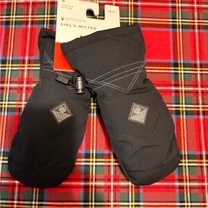 Spyder Black girls ski ⛷️ Mittens